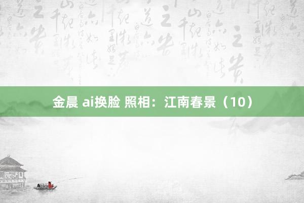 金晨 ai换脸 照相：江南春景（10）
